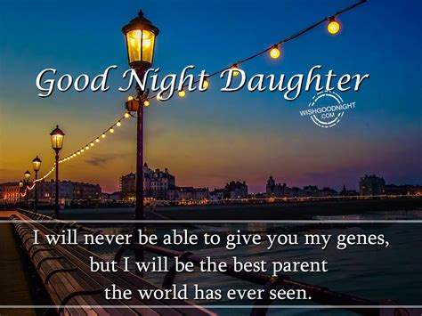 Good night daughter quotes